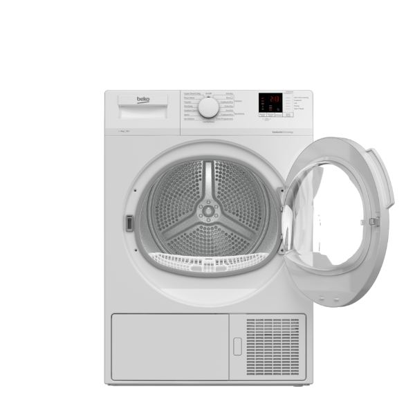 Beko DTLP81141W 8kg Heat Pump Tumble Dryer Open