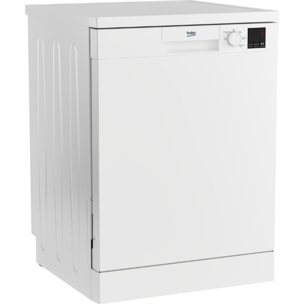 Beko DVN05C20W Full Size Dishwasher_side