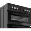 Beko EDC634K 60cm Double Oven Electric Cooker with Ceramic Hob_top