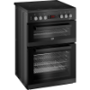 Beko EDC634K 60cm Double Oven Electric Cooker with Ceramic Hob_side