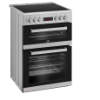 Beko EDC634S 60cm Double Oven Electric Cooker with Ceramic Hob_side
