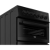 Beko EDVC503B 50cm Electric Double Oven with Ceramic Hob - Black_top