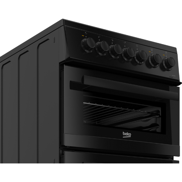 Beko EDVC503B 50cm Electric Double Oven with Ceramic Hob - Black_top