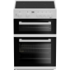 Beko ETC611W 60cm Twin Cavity Electric Cooker with Ceramic Hob - White_main
