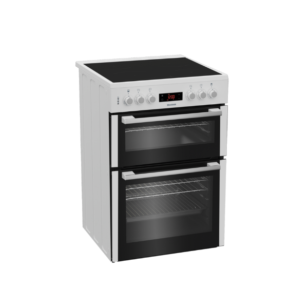Blomberg HKN65W 60cm Electric Double Oven with Ceramic Hob - White_side