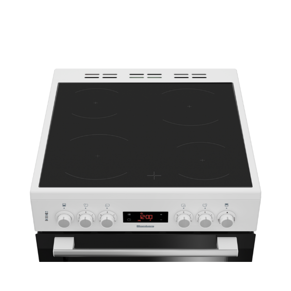 Blomberg HKN65W 60cm Electric Double Oven with Ceramic Hob - White_top