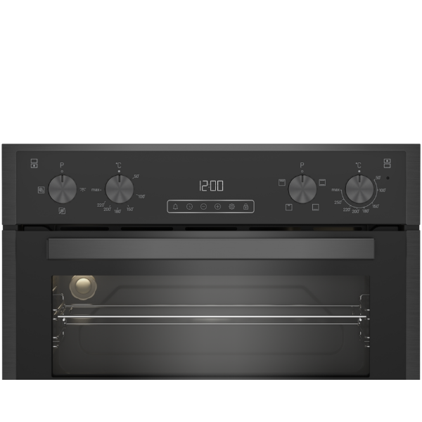 Blomberg RODN9202DX 59.4cm Built In Electric Double Oven - Dark Steel_control