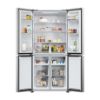 Haier HCR3818ENMM 83.3cm Total No Frost Multi Door Fridge Freezer - Inox_open