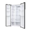 Haier HSR5918DNMP 90.5cm Total No Frost Fridge Freezer - Pt. Inox_sideempty