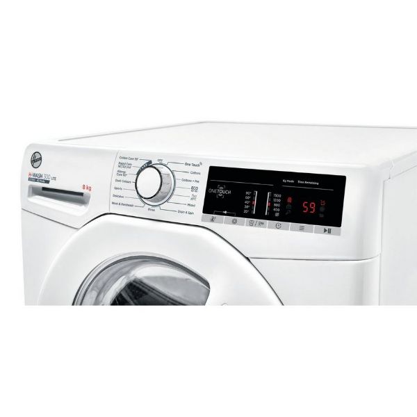 Hoover H3W58TE 8kg 1500 Spin Washing Machine with NFC Connection - White_control1