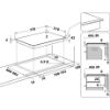 Hotpoint HR724BH 77cm Ceramic Hob - Black_diagram