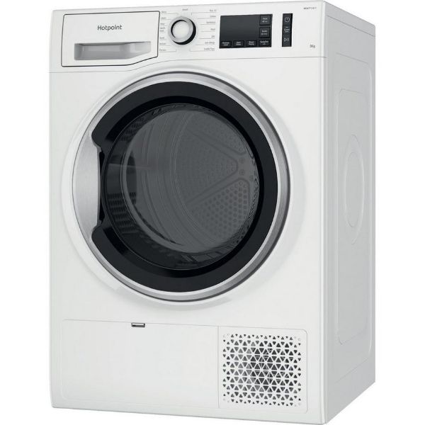 Hotpoint NTSM1182SKUK 8kg Heat Pump Tumble Dryer - White_side