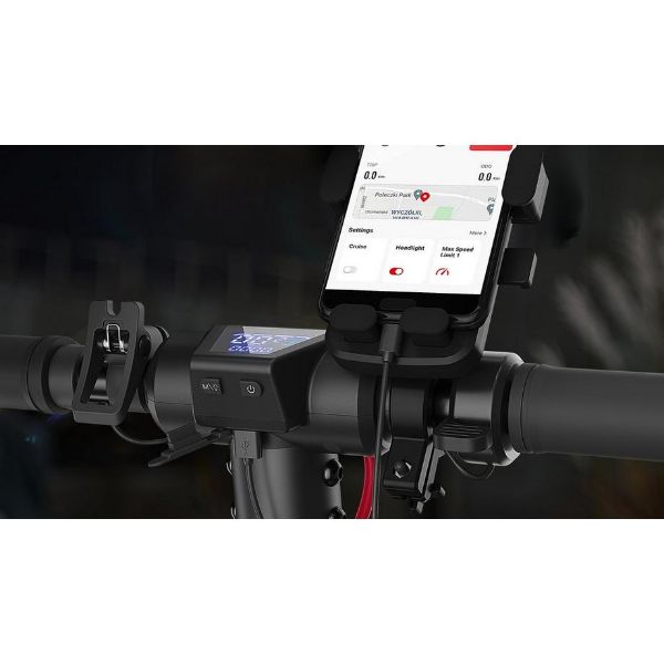 Sharp EM-PH1AEU-B Kick Scooter Mobile Phone Holder - Black_view