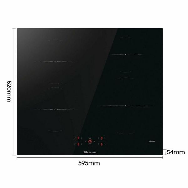 Hisense HI6401BSC 59.5cm Induction Hob - Black_spec