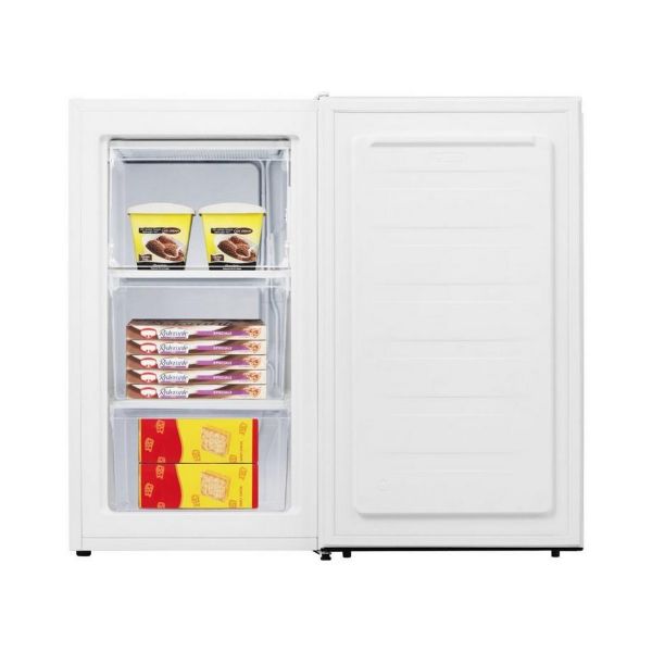 Fridgemaster MUZ4860E Under Counter Freezer in White_open