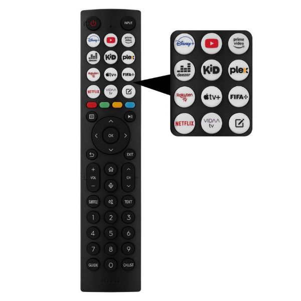 Hisense 43E7KQTUK 43" 4K Ultra HD QLED Smart TV_remote