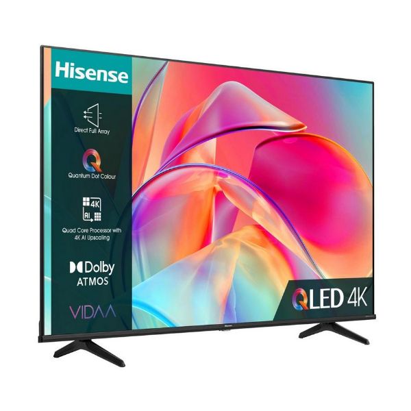 Hisense 43E7KQTUK 43" 4K Ultra HD QLED Smart TV_side