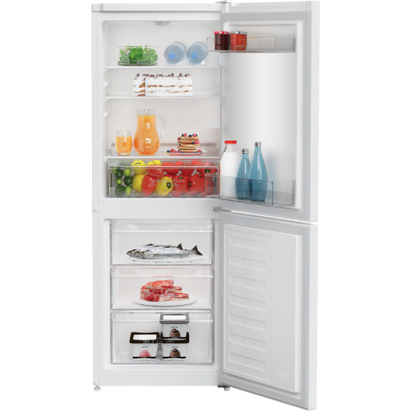 Zenith ZCS3552W 54cm 50/50 Manual Fridge Freezer - White_open