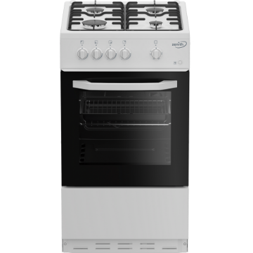 Zenith ZE501W 50cm Gas Single Oven with Gas Hob - White_main Zenith ZE501W 50cm Gas Single Oven with Gas Hob - White_main