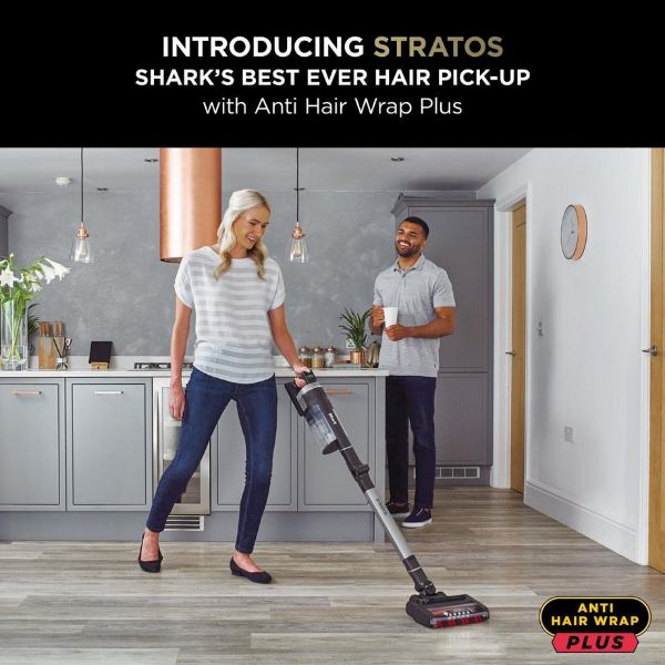 Shark IZ420UKT Stratos Cordless Stick Vacuum Cleaner - 120 Minutes Run Time - Silver_view