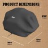 Ninja XSKCOVEREUUK Woodfire Electric BBQ Cover - Black_dimen