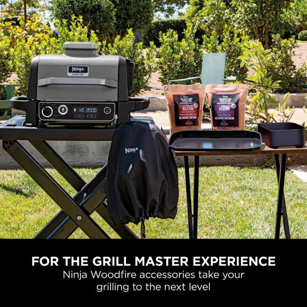 Ninja XSKCRISPBTEUK Woodfire BBQ Combo Crisper Basket - Black_info