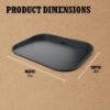 Ninja XSKGRIDPLTEUK Woodfire Electric BBQ Flat Plate - Black_dimen