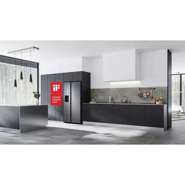 Samsung RS68A884CB1/EU 91.2cm No Frost American Style Fridge Freezer with SpaceMax Technology - Black Stainless_view