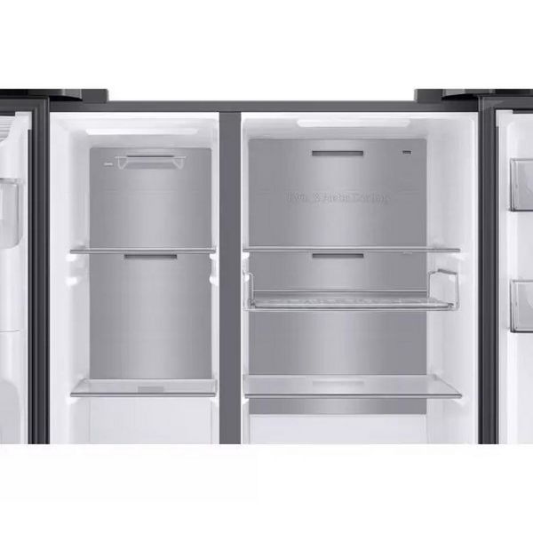 Samsung RS68A884CB1/EU 91.2cm No Frost American Style Fridge Freezer with SpaceMax Technology - Black Stainless_open