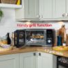 Russell Hobbs RHMAF2508B 25 Litres Combination Air Fryer Microwave - Black_open