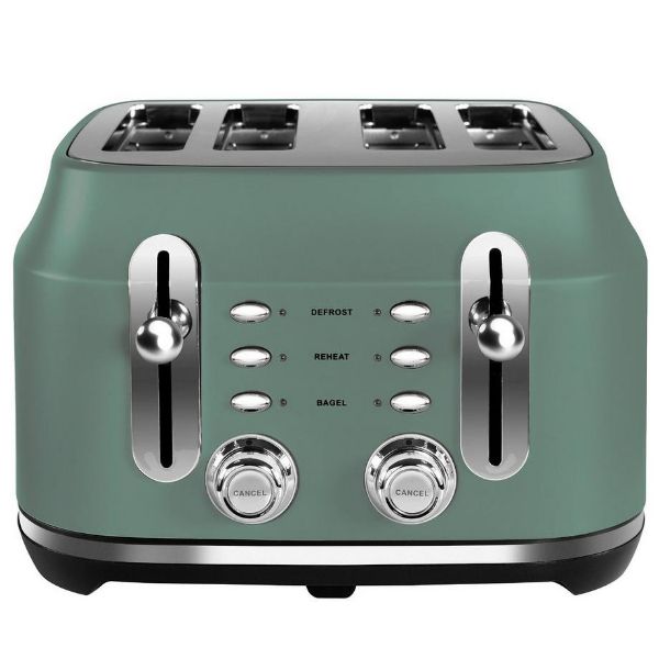 Rangemaster RMCL4S201MG 4 Slice Toaster - Mineral Green_main