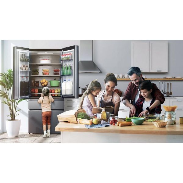 Hisense RF749N4SWSE 91.4cm  American Style Fridge Freezer - Stainless Steel_view