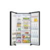 Hisense RS694N4TBE 91cm American Style Fridge Freezer - Black_open