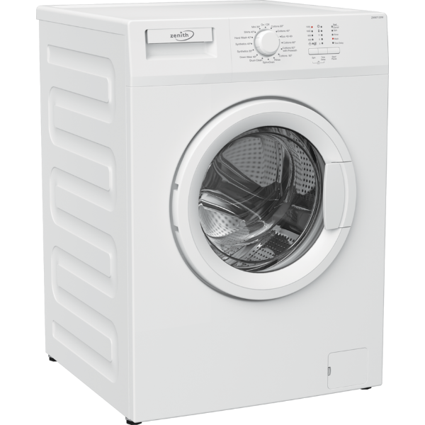 Zenith ZWM7120W 7kg 1200 Spin Slim Depth Washing Machine - White_side