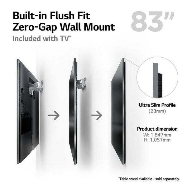 LG OLED83G36LA_AEK 83" 4K Smart OLED TV_fit