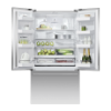 Fisher & Paykel RF610ADX5 90cm Frost Free French Door Fridge Freezer - Stainless Steel_open
