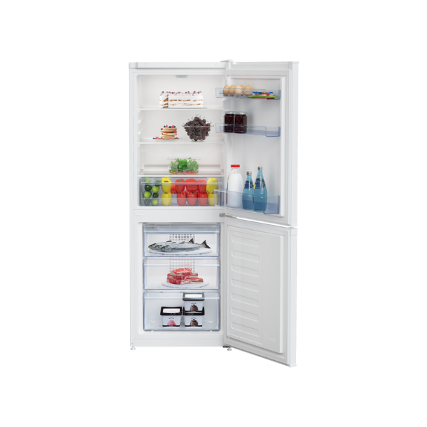 Beko CCFM3552W 54cm 50/50 Frost Free Fridge Freezer - White_open