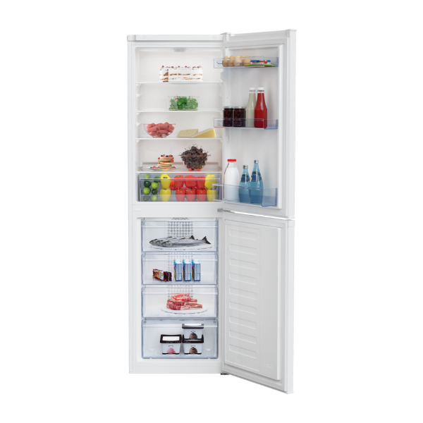 Beko CCFM3582W 54cm 50/50 Frost Free Fridge Freezer - White_open