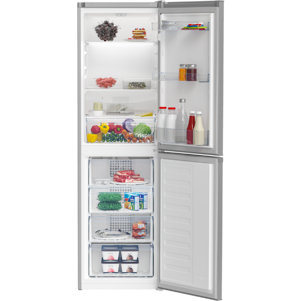 Beko CCFM4582S 54cm 50/50 Frost Free Fridge Freezer - Silver_open