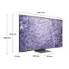 Samsung QE65QN800CTXXU 65" 8K Neo QLED Smart TV_dimen