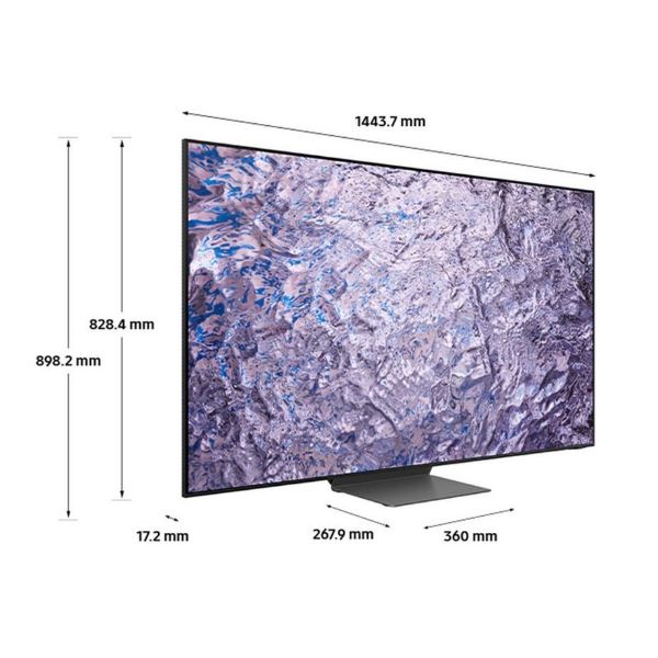 Samsung QE65QN800CTXXU 65" 8K Neo QLED Smart TV_dimen