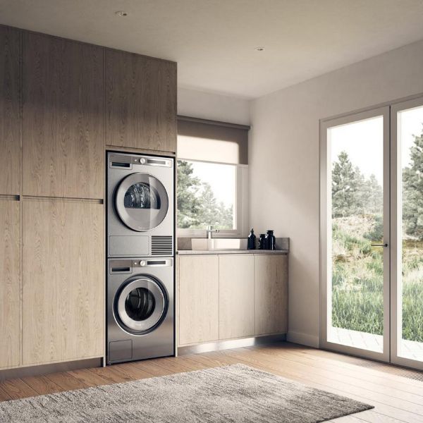ASKO W6098XSUK1 9kg 1800 Spin Washing Machine - Stainless Steel_view