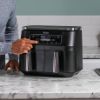Ninja Foodi AF300UK 7.6L Dual Zone Air Fryer and Dehydrator - Black_control