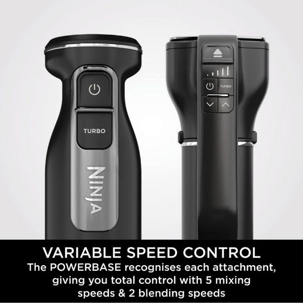 Ninja CI100UK Foodi 3-in-1 Hand Blender, Mixer & Chopper - Black_control