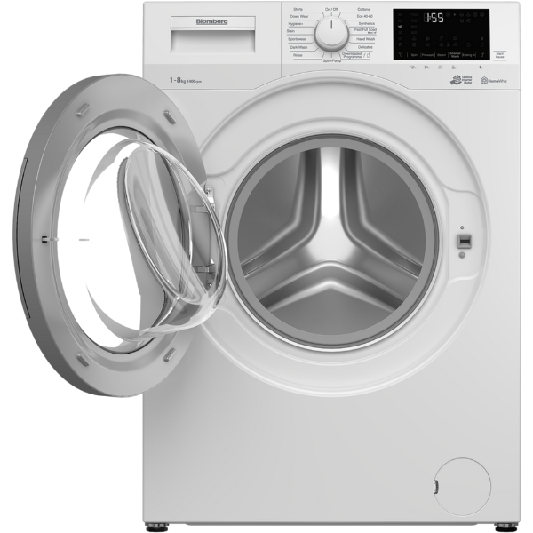 Blomberg LWF184610W 8kg 1400 Spin Washing Machine - White_open