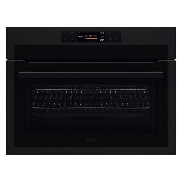 AEG KME768080T  WiFi Connected Built In Combination Microwave - Matte Black_main