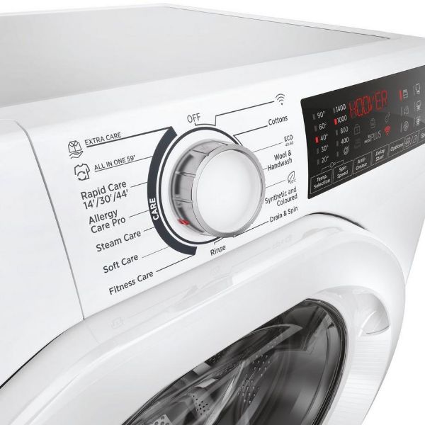 Hoover H3WPS496TAM6 9kg 1400 Spin Washing Machine - White_control