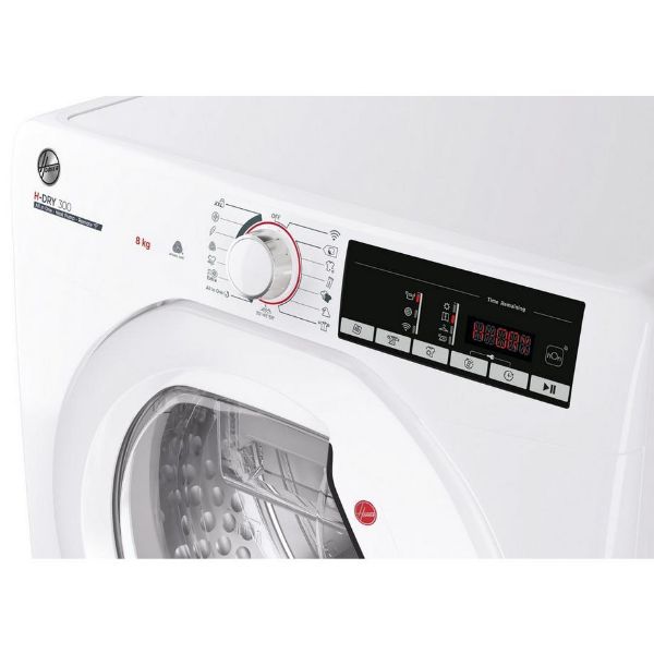 Hoover HLEH8A2TE 8kg Heat Pump Tumble Dryer - White_control