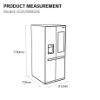 LG GSXV90BSAE SBS Fridge Freezer_dimen