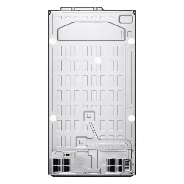LG GSXV90MCAE Frost Free American Style Fridge Freezer - Matt Black_back
